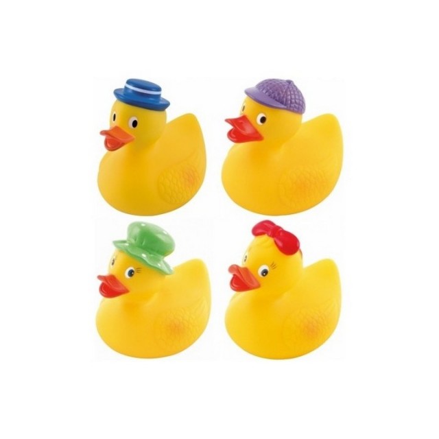 CANPOL BABY BATHING TOY - DUCK (RED)
